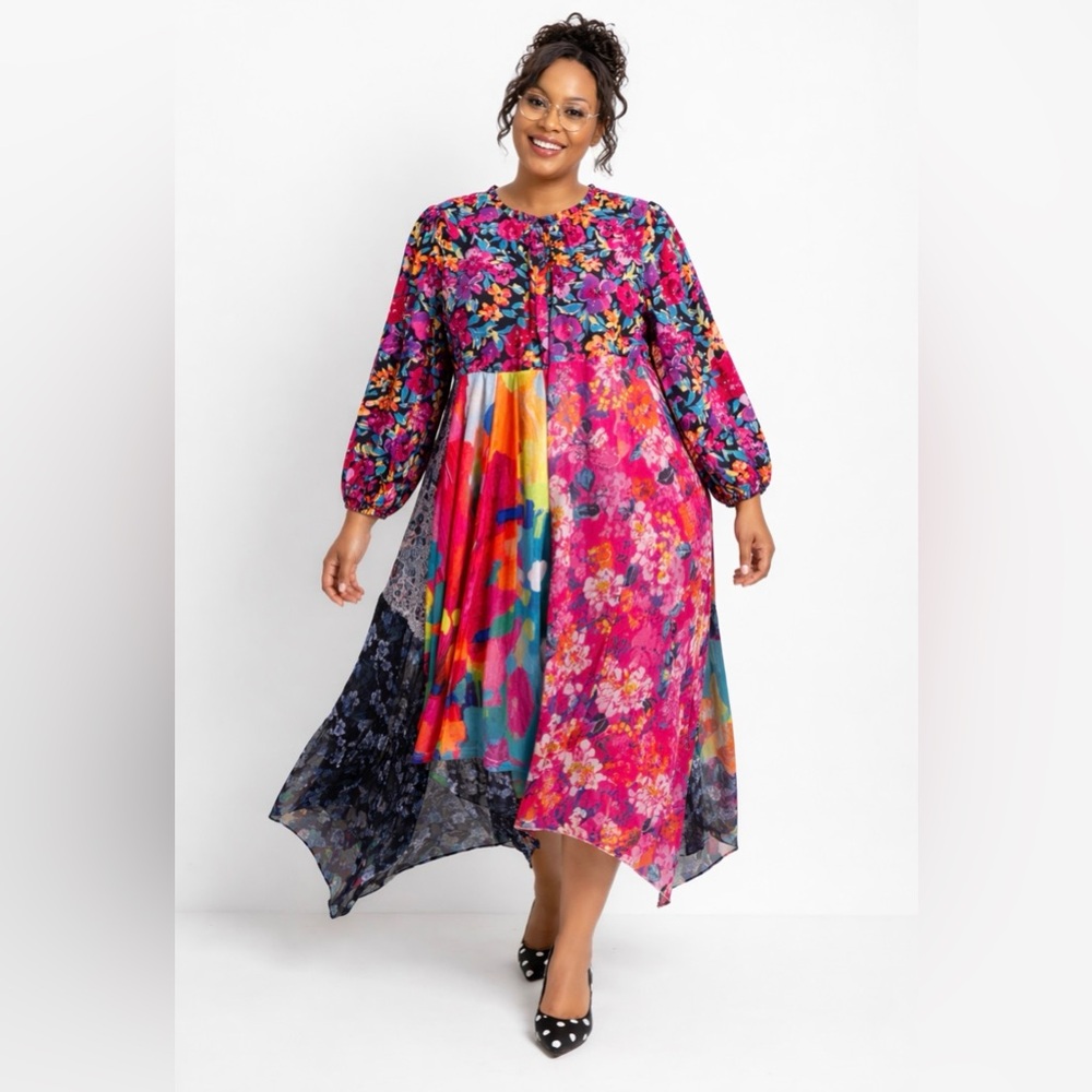Multicolor Asymmetrical Dress